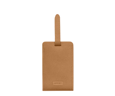 Aluminum Edge Tag in Cognac Brown