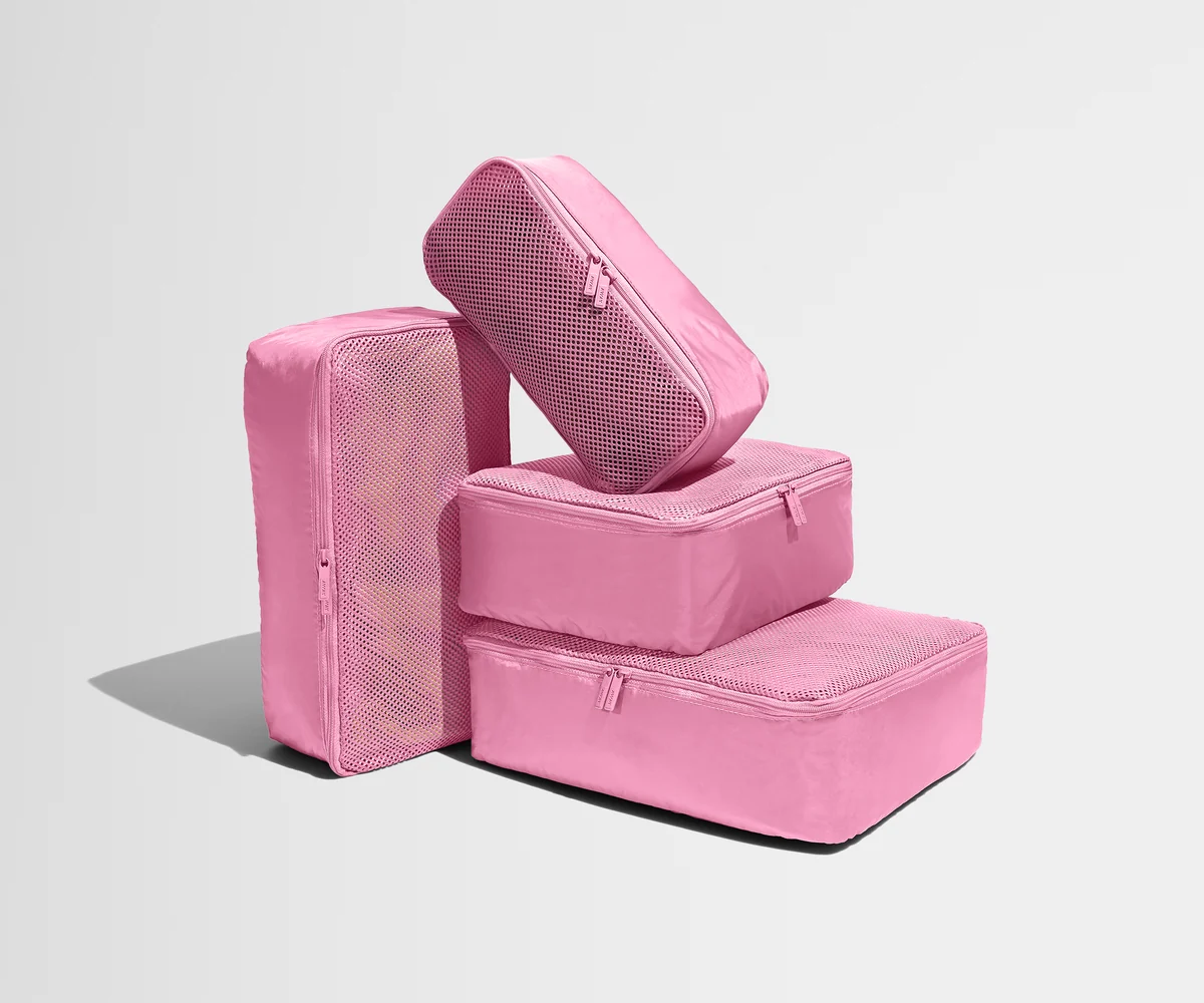 Insider Packing Cubes (Set of 4) in Hot Pink
